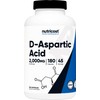 Nutricost D-Aspartic Acid (DAA) Capsules 2000mg Per Serving (180 Capsules)