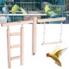 Pet Bird Parrot Chewing Biting Stand Toy Parrot Wood Climbing