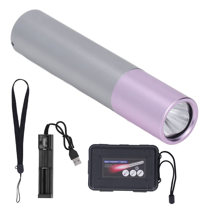 Near Infrared Lighting Treatment Torch 630 660 850nm Purple Cover