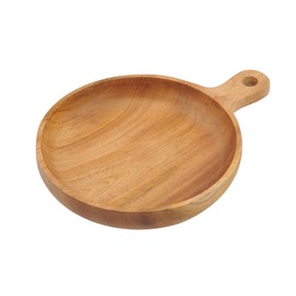 CAPTAIN STAG Wooden Dinnerware, Utensils, Curry Plate, Plate, Plate with Handle, 6.7 inches (17 cm), Wood Breath UP-2681 Natural, Product Size: (Approx.) Outer Diameter 6.7 inches (170 mm) x Total