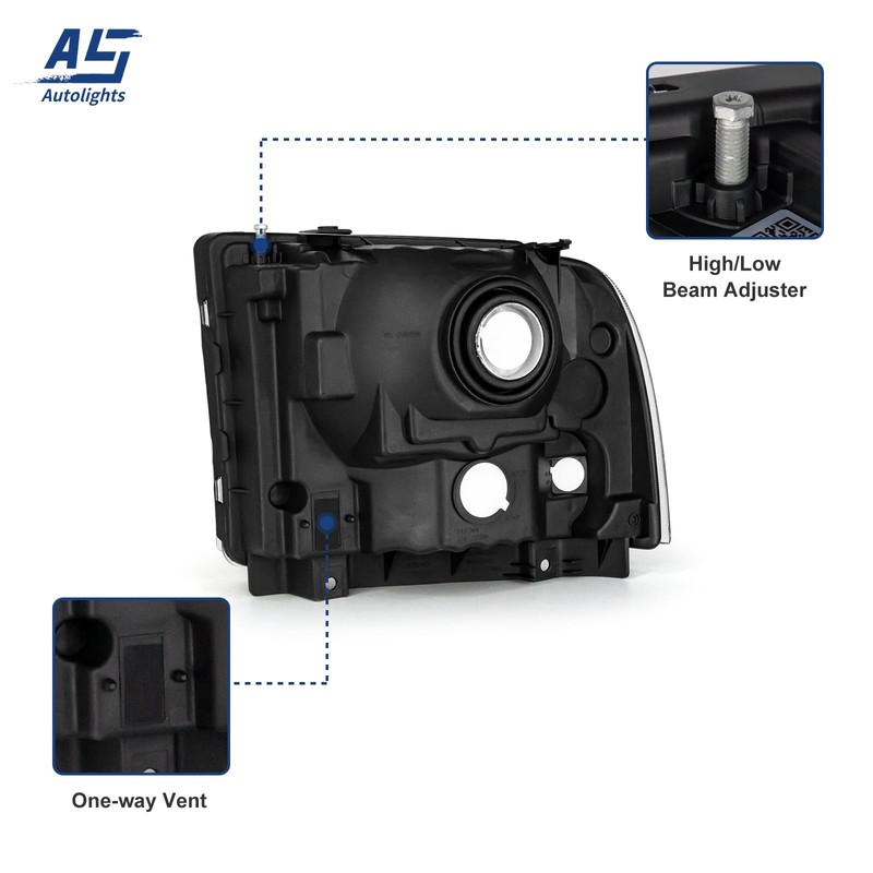 AS Headlight Assembly Compatible with 2005 2006 2007 05 06