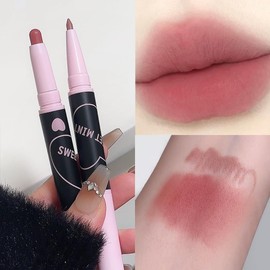 SWEETMINT #04 Lip Pen, Non-Fall Lipstick, Lip Liner, Long Lasting, High Color, Double-Ended Model, Multi-functional, Matte, Glossy, Waterproof