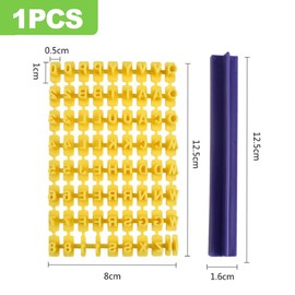 CeroDimo Alphabet Letter Stamp Set: 73 Piece Cookie Fondant Stamps, Including Upper and Lowercase, Numbers, Symbols for Clay, Biscuit & DIY Decoration Mold Tool Set