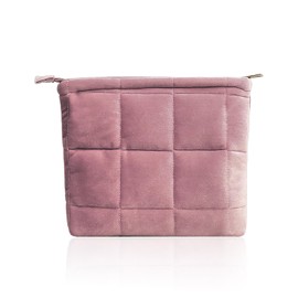 1 velvet make-up bag, storage bag with large capacity, make-up bag for women, comfortable storage tool.