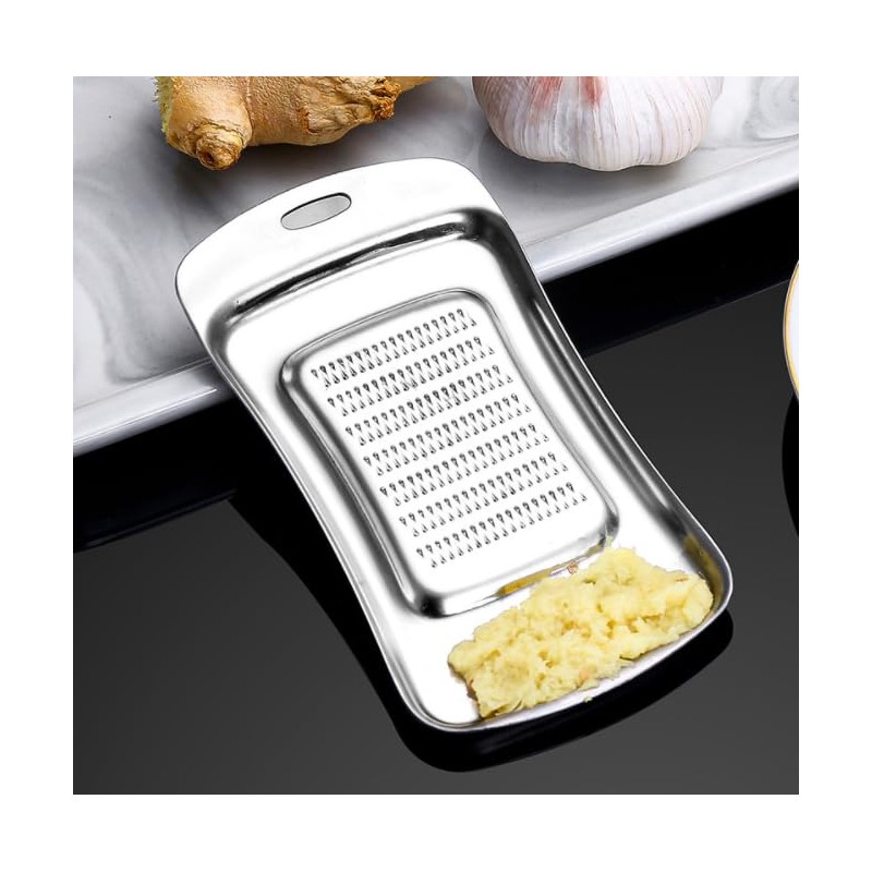 Stainless Steel Garlic Ginger Fruits Root Vegetable Grater Grinder Spoon