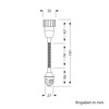 ledscom.de E27 Auf GU10 Swan Neck Extension Elektra, Adapter with