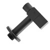 Black Brass Square Washing Machine Taps Wall Mount Laundry Cold
