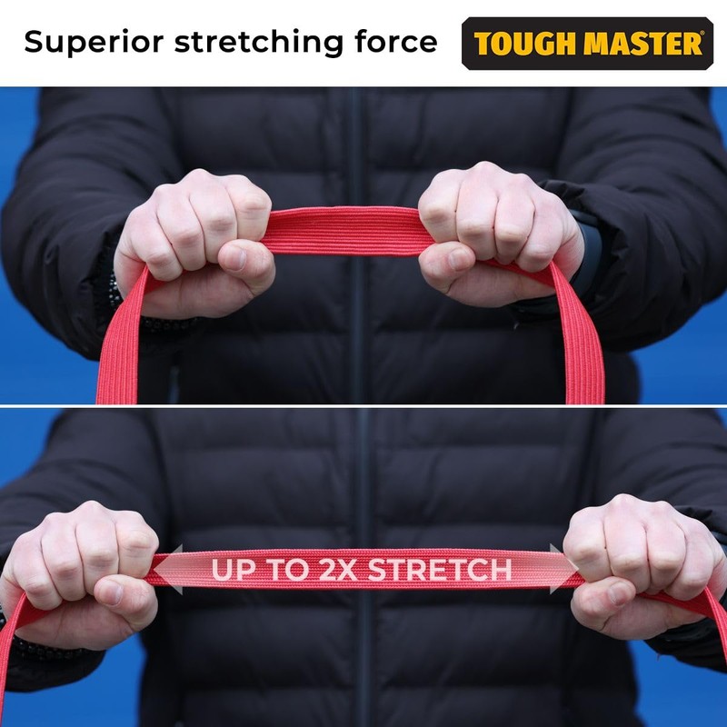TOUGH MASTER Bungee Cord with Hooks Adjustable, Elastic Stretchable Heavy