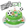 Soccer Ball Cake Topper Decorations For Theme Party, Football Player,