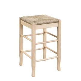 Boraam Square Rush Backless Counter Height Kitchen Stool - Blonde Oak