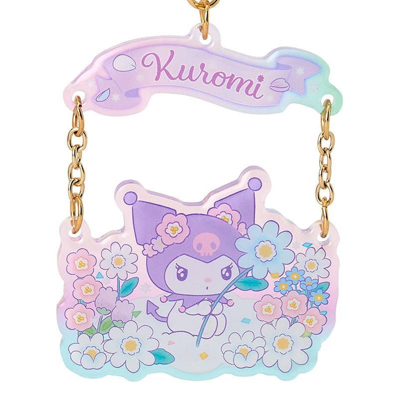 Sanrio Acrylic Keychain (Everyone is the Star! Exciting Design) Kuromi