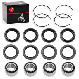 4 Set Front Rear Wheel Bearing Seal Compatible with Arctic Cat 250 300 400 500 1998-2004 0423-034 0402-275 0402-089 0402-069