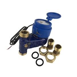 DAE V-75Pn Vertical Water Meter, Rotating Register, Pulse Output, 3/4” NPT Couplings, Gallons