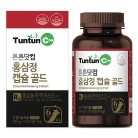 Teunteun.com 홍삼정 캡슐골드 (2개월분) 건강기능식품 / 국산 6년근 홍삼농축액 함유 Korean Red Ginseng Capsule Gold (2-Month Supply) Health Functional Food / Contains Domestic 6-Year-Old Red Ginseng Concentrate