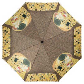VON LILIENFELD Folding umbrella Gustav Klimt "The Kiss"