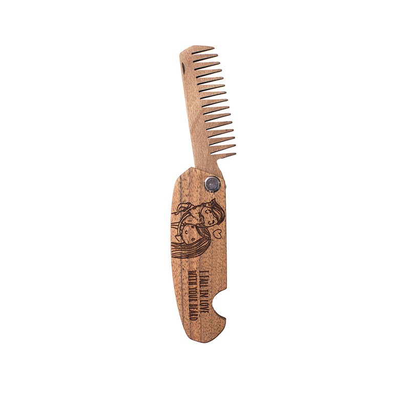 Enjoy The Wood Wooden Beard Comb Walnut 98 x 36