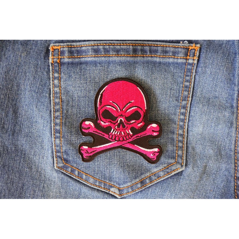 Ivamis Pink Skull Patch - 3x3 inch - P6358