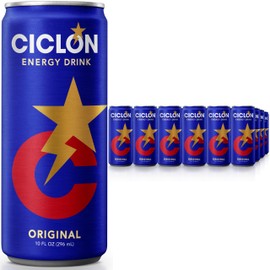 Ciclon Original Energy Drink – 24 Pack, 10 fl oz Cans – Smooth Refreshing Taste with 95mg Caffeine, B Vitamins & Taurine – No Preservatives, Premium Energy for Work, Study & Sports