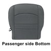 Priprilod Cloth Passenger Side Bottom Replacement Seat Cover Gray(X8) Compatible