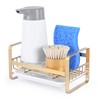 HULISEN Kitchen Sink Sponge Holder, 304 Stainless Steel Kitchen Soap