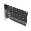 Adapter Card NVME M.2 to PCIE X16 4 Ports 32Gbps