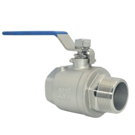 DAN SPEED 1-1/2 Inch Male x Female NPT Ball Valve S304 Stainless Steel,Full Port Heavy Duty for Water, Oil, and Gas,1000WOG (1-1/2 inch)