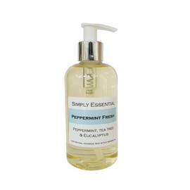Simply Essential Peppermint Fresh Massage & Foot Oil with Peppermint, Tea Tree & Eucalyptus - Refreshing & Uplifting 250ml