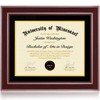 Minesaxel 14x17 Diploma Frames 11x14 with Black Mat - Cherry