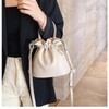PETITCHOU Shoulder Bag, Pouch, Handbag, 2-way, Pleat, Diagonal, Compact, Small,