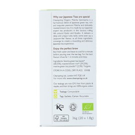 Clearspring Organic Japanese Matcha Genmaicha - 20 Tea Sachets