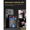Carbon Fiber RFID Blocking Wallet for Men Slim Minimalist Card