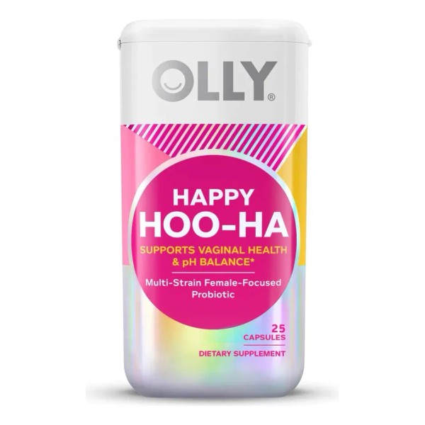 Olly Happy Hoo-ha Para Mujeres Probióticos 25 Cápsulas Sabor Sin