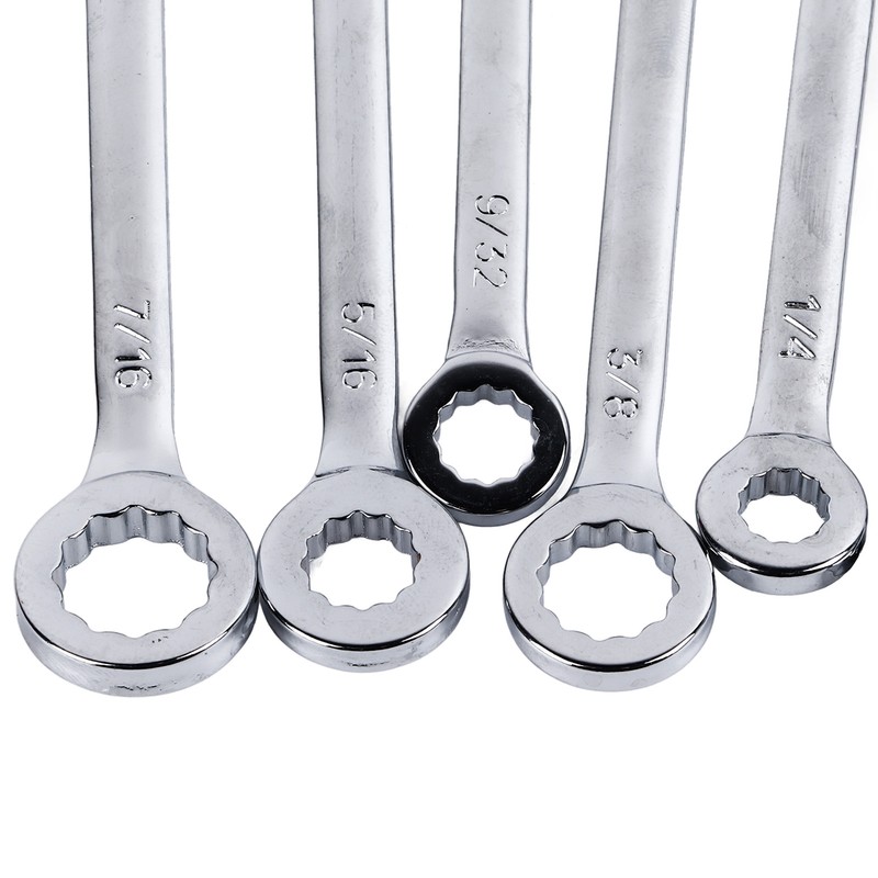10PCS Mini Combination Wrench Set Steel Inch Open End Small