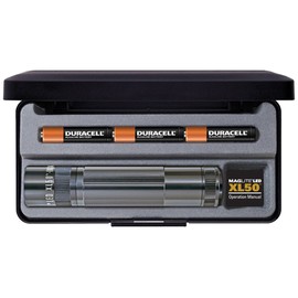 Maglite Flashlights 63052 XL-50 Series - LED Flashlight with Gray Anodized Aluminum Construction