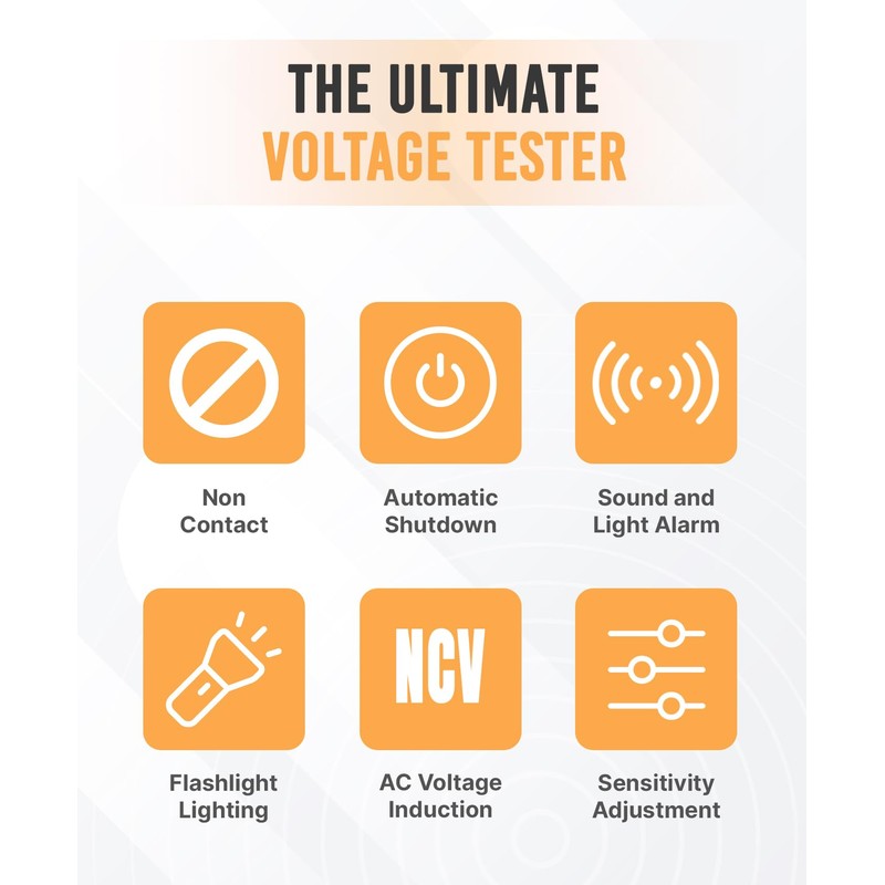 ULTRICS Voltage Tester, 12V-1000V Non-Contact AC Voltage Detector Pen, Adjustable