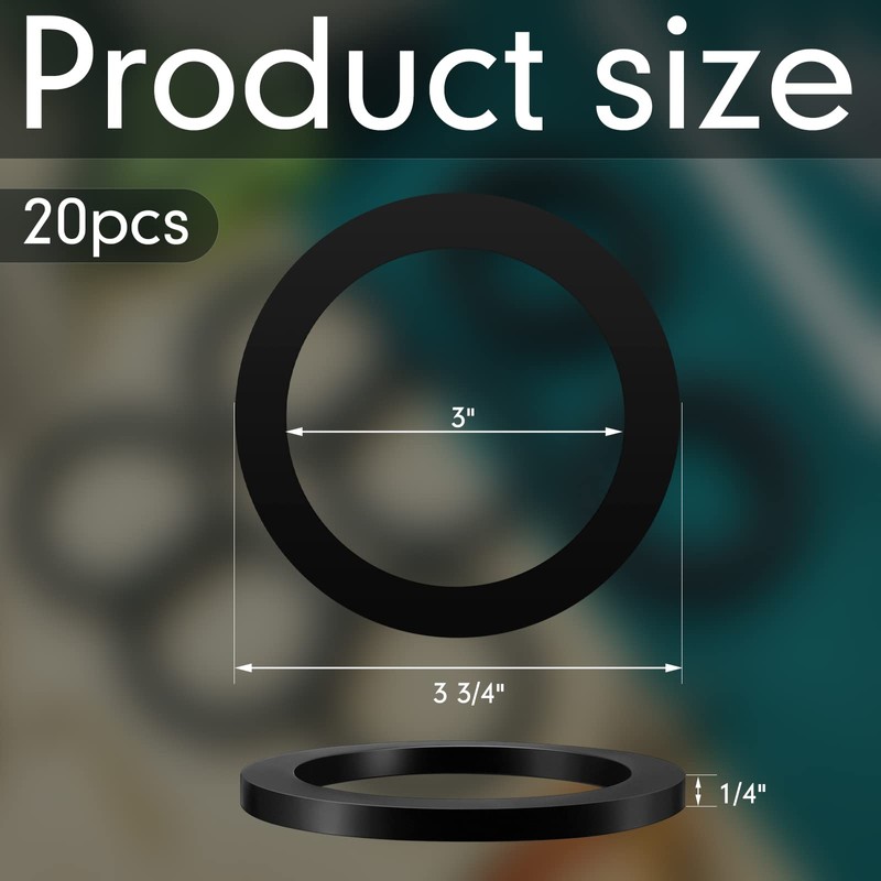 20 Pack 3" Camlock Gasket Fitting Cam Lock Hose Seal