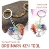 JEYORZY Tree of Life Keyring, Heart Shape 7 Chakra Healing