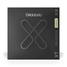D'Addario XTJ0920, XT Banjo Guitar Strings Nickel Plated Steel, Light, 09-20