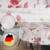 Fabric Tablecloth Washable Table Linen Tablecloth Cotton Polyester Berries Round