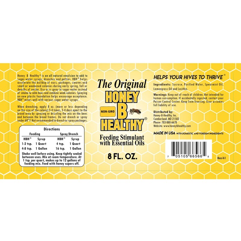 Honey B Healthy® Original 8 oz. Bottle, Feeding Stimulant with