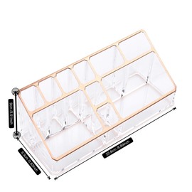 Moosy Life 月光 ピンクゴールド アクリル 化粧品収納ボックス ML02
