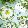 FYSUIMU St. Patrick’s Day Tableware Set Kit Serves 24 Shamrock