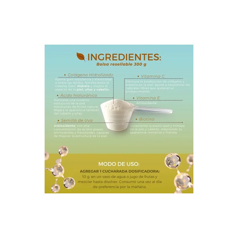 Colágeno Hidrolizado Puro 100% Peptipus® Biosuple De 300g Sin sabor