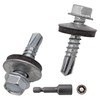 SKIR'CO Pack of 100 Galvanised Roofing Screws 5.5 x 25
