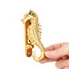 NKlaus Maritime Door Knocker Seahorse Brass 6 x 14 cm