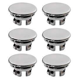 Sink Overflow Cover, Pack of 6 Overflow Decorative Ring for Bathroom Sink, Sink Overflow Rings, Round Overflow Cover, Overflow Cover, for Kitchen, Bathroom, Bathtub Accessories
