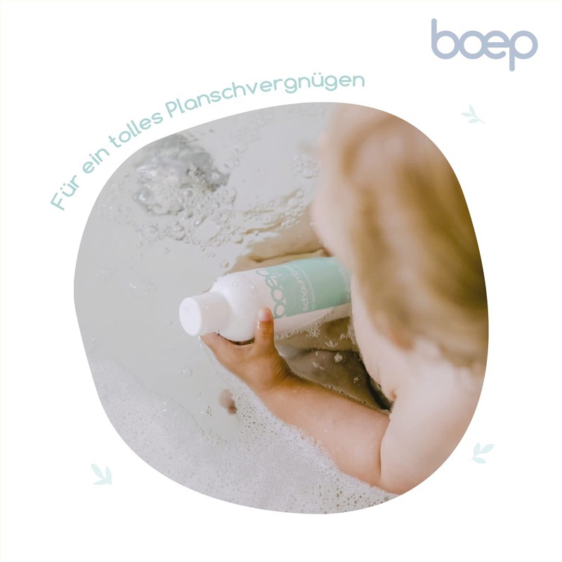 boep Foam Bath for Babies and Children, Mild Bath Foam
