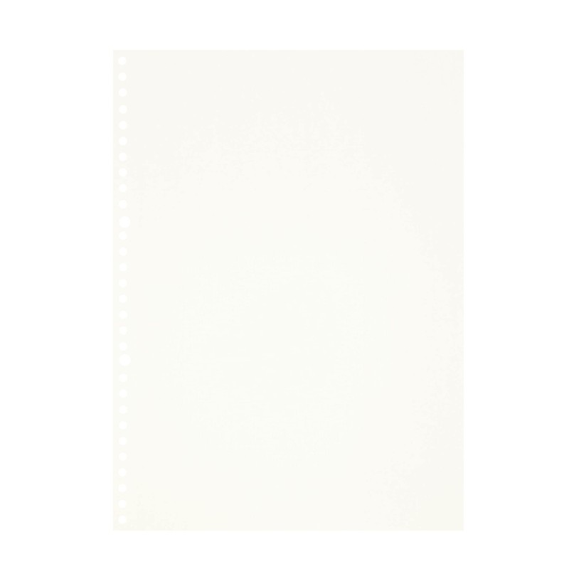 Zelten 2パック A4 90枚/180ページ ブランク ルーズリーフ パンチング ペーパー 詰め替え 紙