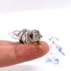 Sansukjai 2 Penguins Miniature Figurines Animals Hand Blown Glass Art