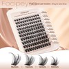 Focipeysa Wispy Lash Clusters Natural Clusters Lashes Wispy Individual Lashes